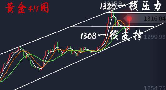 胡丁杰：黄金目标看向千四？做好眼下1313回踩做多！