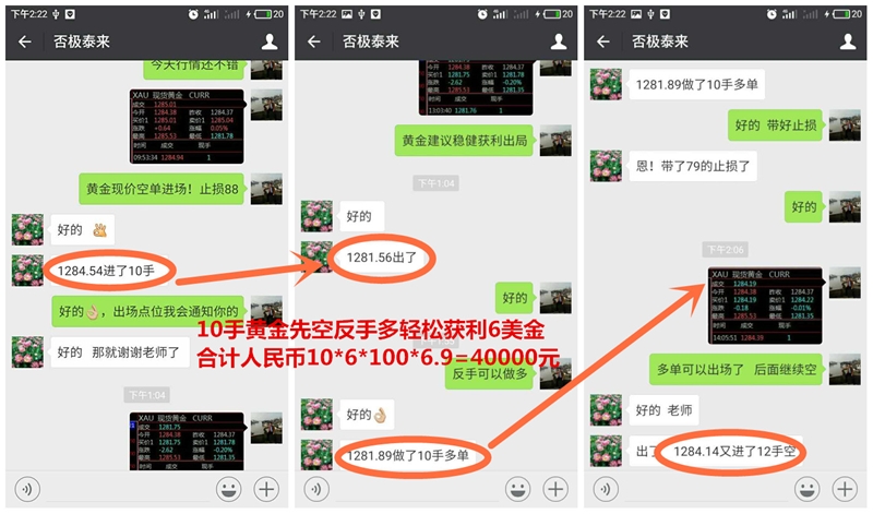 汤天恩：跟上操作轻松获利4万元