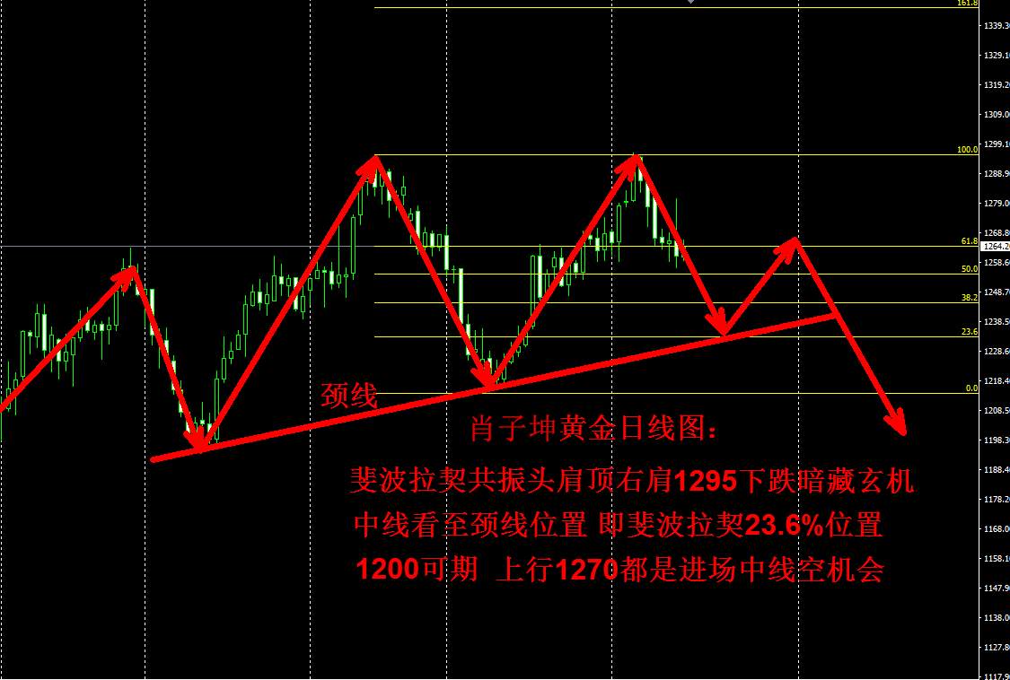 Followme行情,议息,颈线,金价,加息,右肩