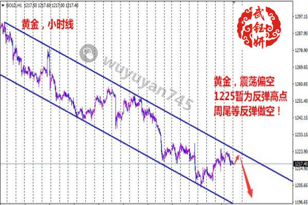 武钰妍：震荡行情需坚定观点，黄金不破1225坚持空