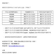 KVB昆仑国际关于交易产品调整的通知
