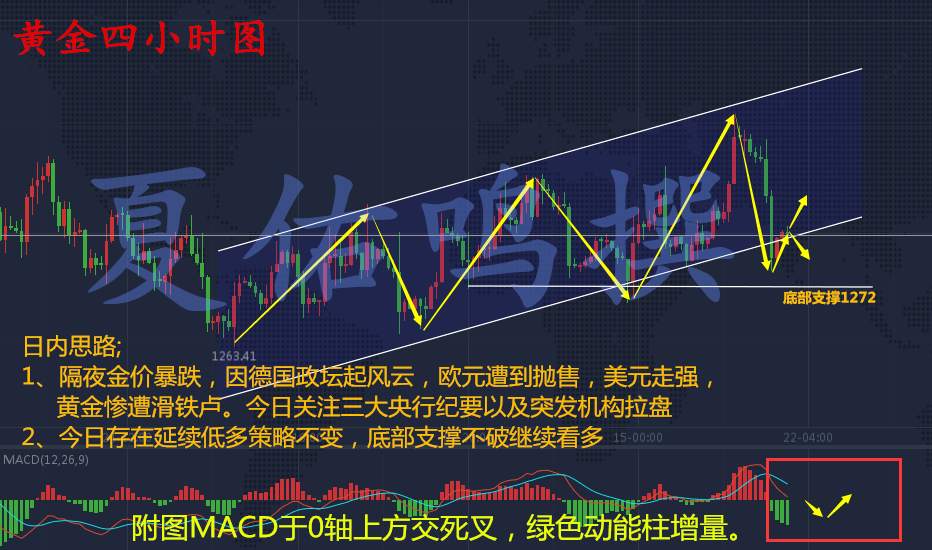 夏佑鸣：11.21德国政坛再起风云，黄金怎么去操作附解套