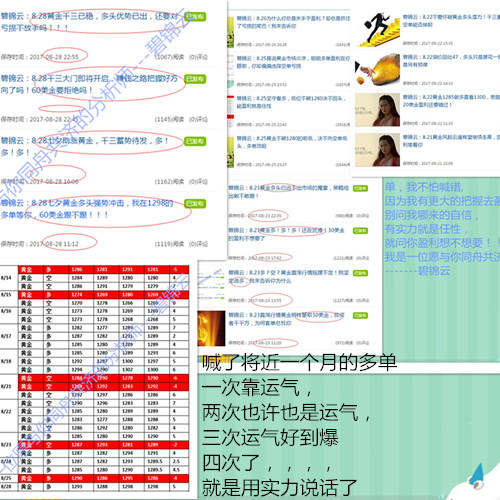 碧锦云：8.29黄金顺势就是多，目标看向1330,20点的盈利敢跟吗？