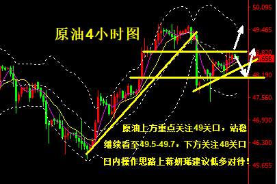 蒋妍琋：原油强势拉升收涨 有望再冲击前高49.7