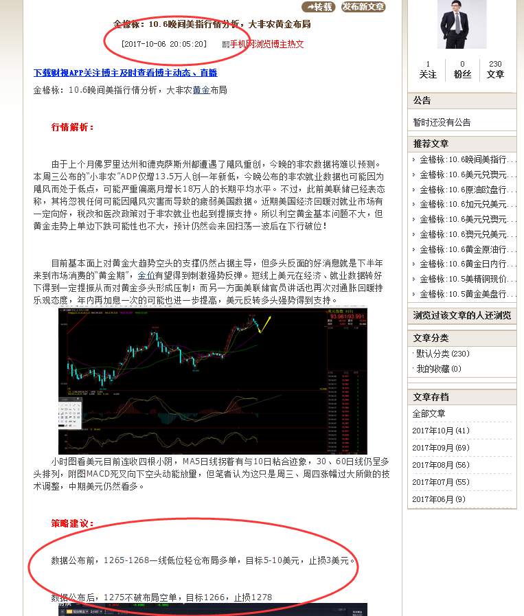 金椽栐：大非农黄金多单获利5美金