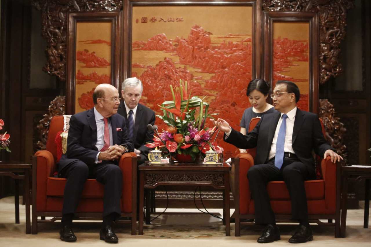 美国商务部长低调访华 为美国总统特朗普打前站