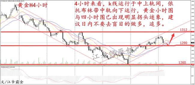 Followme金价,小时,林带,柱值,原油,回落