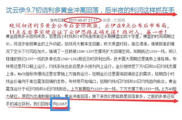 沈云伊:9.8黄金50眉睫之内，一路上涨周五强势转黑？