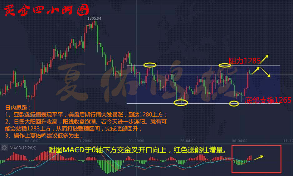 夏佑鸣11.7特朗普访亚之行立场能否统一？黄金怎么操作附解套
