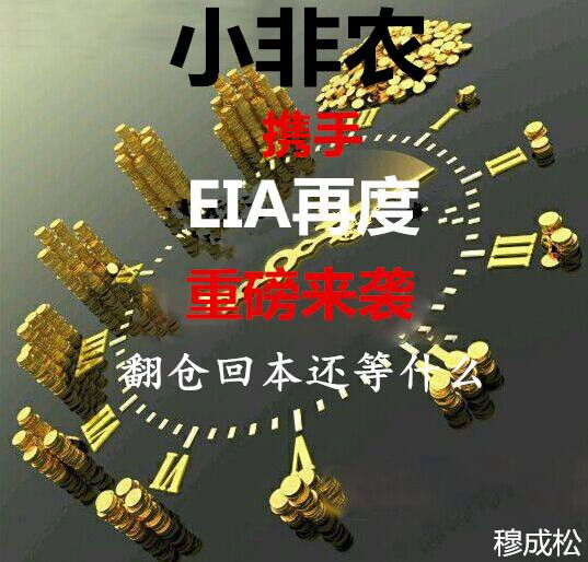 穆成松:小非农数据创新高,EIA数据意外增加,黄金原油结伴暴跌