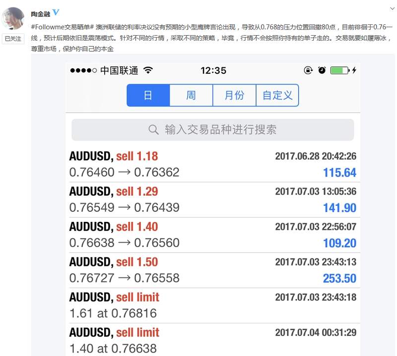 Followme交易晒单-看过晒过，你不能错过了