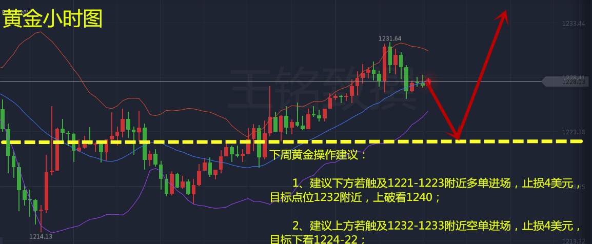 王铭致：黄金初现转机，下周行情预测及建议