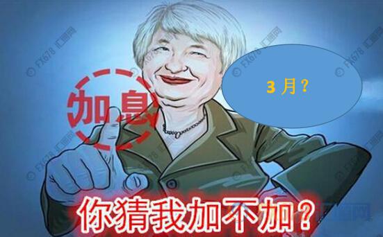 数据和鹰派讲话“双管齐下” 三月加息概率接近50%