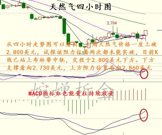 婉婵析金：2.27现货天然气行情分析及操作策略