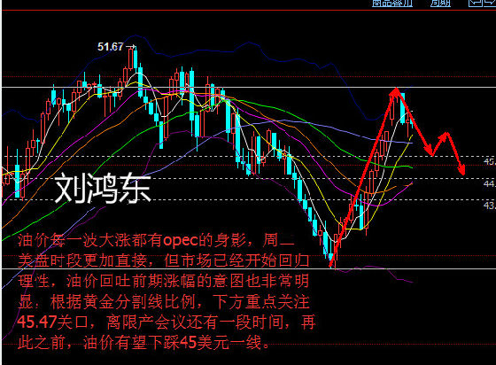 刘鸿东：8.24晚间原油操作建议