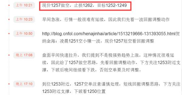 贺纳金海：1251和1254多单到位1259，晚上关注此位置得失