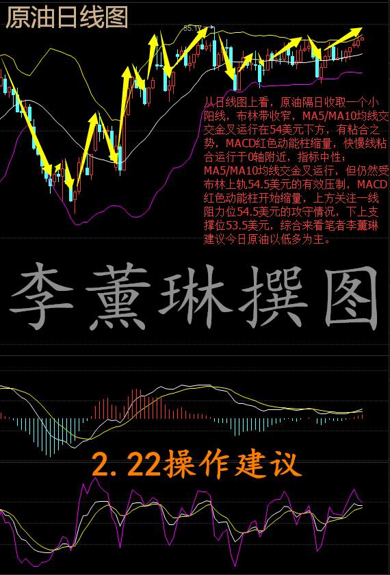 李薰琳：2.22早评原油上涨或破新高，现货金银油操作建议