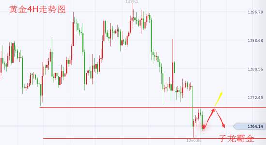 子龙霸金：12.7美国政府面临‘关门’，避险黄金受支撑短线上冲