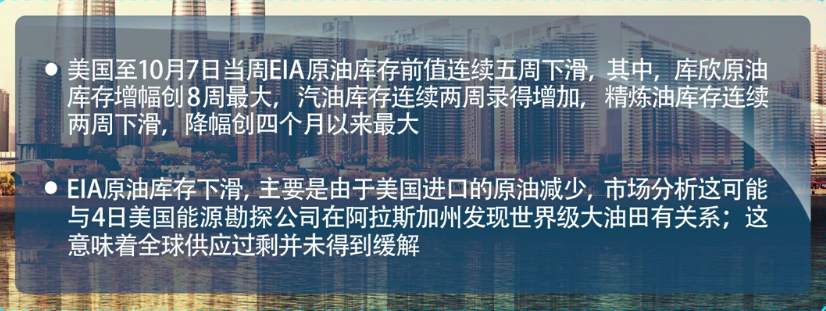 清源鸣金：10.13双EIA缘聚，原油沥青白银大变动