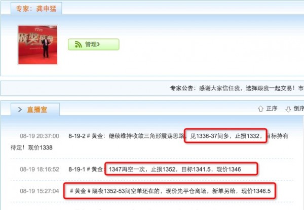 龚申猛:黄金白银空为主,原油不破5天线还是多!