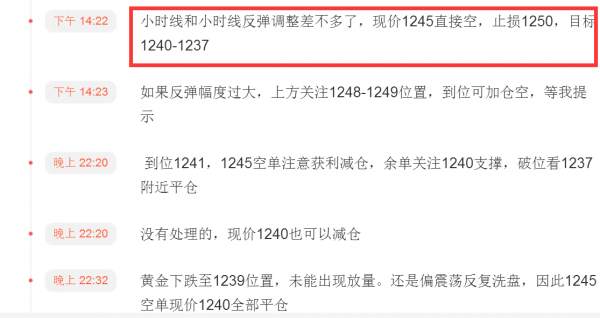 贺纳金海：亚盘反弹不破高，持有1244空单看1235