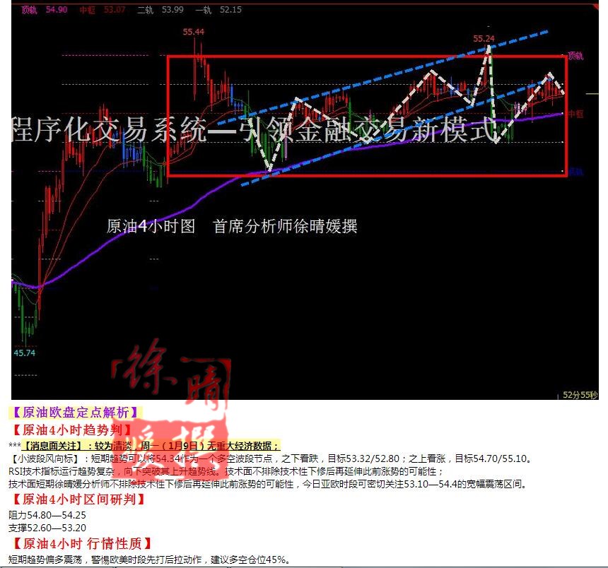 【徐晴媛】1月9日操作建议—黄金原油欧盘定点解读