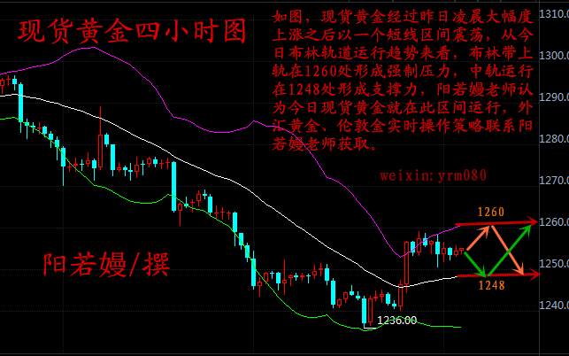 阳若嫚：12.15现货黄金继续看涨，创利丰国泰金业午后操作建议