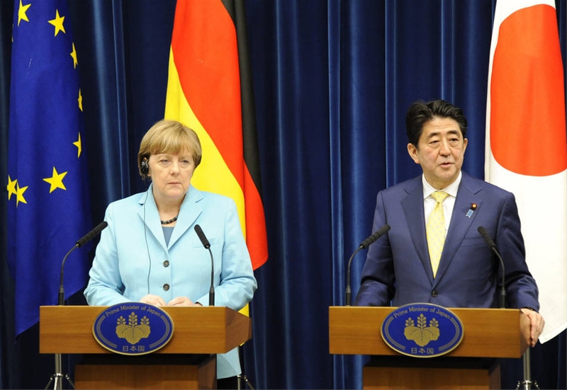 德日两国元首共同呼吁汇市维稳聚焦5月底G7会议