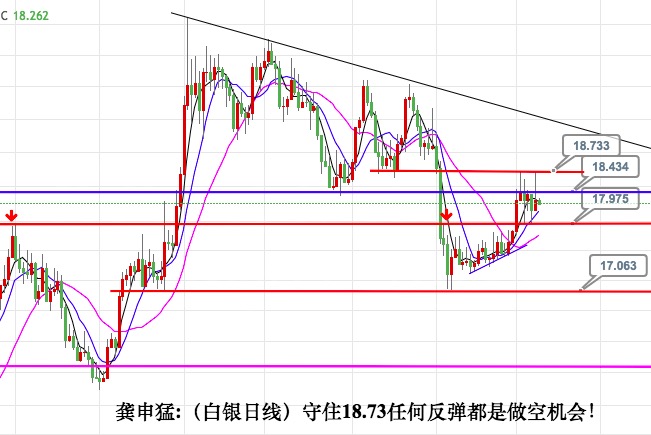 龚申猛:黄金白银反抽既是做空机会,原油反抽还看45.8