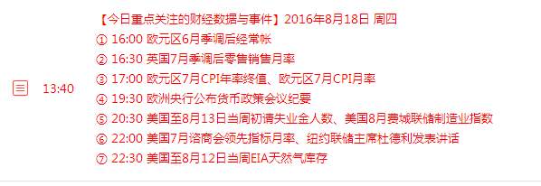 赵莎霸金:8.18又一个EIA来临,你准备好了吗？晚评