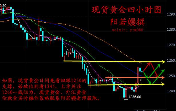 阳若嫚：12.14现货黄金技术分析，国泰百利好久久黄金操作建议