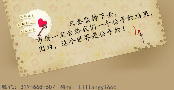 李靓依:3.4放下你的浮躁,若想盈利那么你必须做出以下改变!