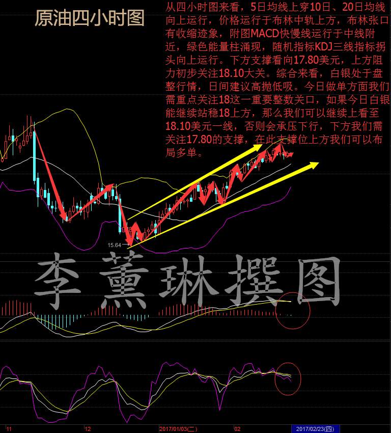 李薰琳：2.23早评 API数据利多，早间现货原油白银操作建议