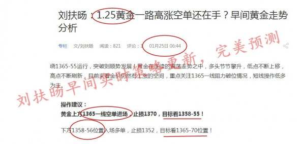 刘扶旸：1.26空单怎么解？冲高回落来回扫晚间黄金走势