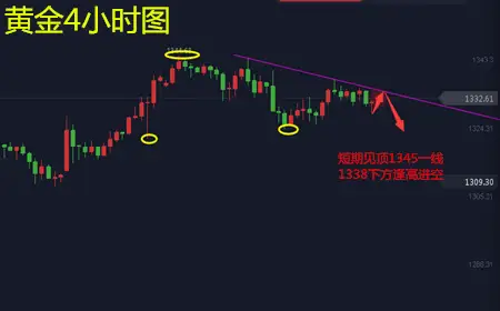 余天翼1.22美原油反弹确立顶部做空下看中线.黄金还需回落继做空