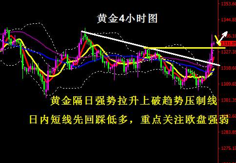 蒋妍琋：黄金操作建议-加息落地金价大涨 日内回踩先低多