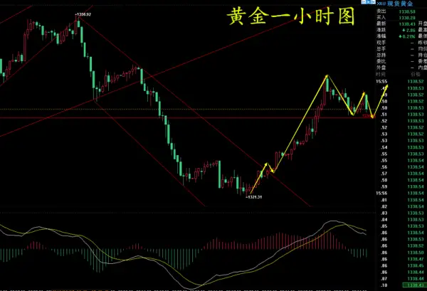 【谢疯子】4.3黄金V形反转，回踩做多