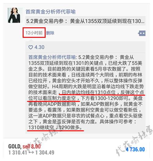 5.2黄金空头力量势如破竹，多单不走等爆仓！日赚1W如何布局？