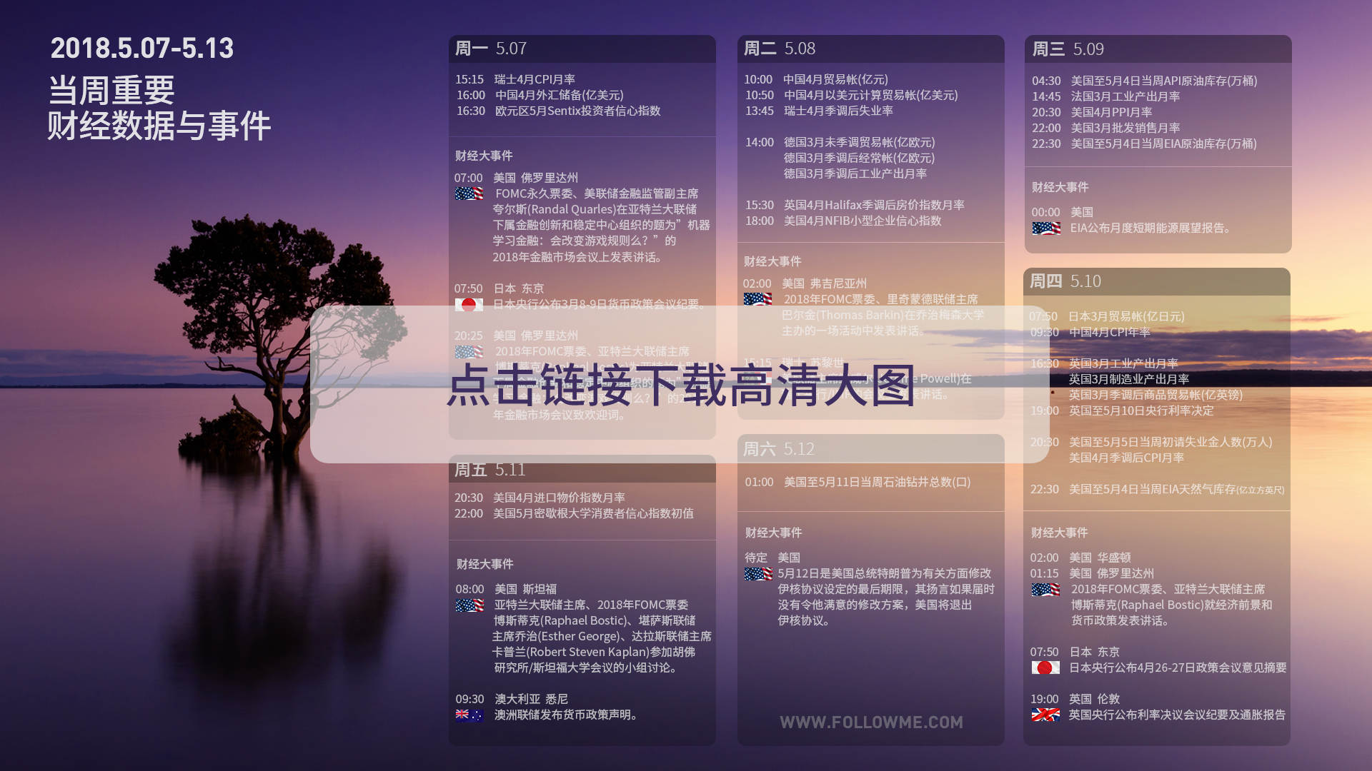 财经日历第十五期：美元继续上涨，原油需关注伊朗核协议事件