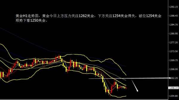 刘金笙早盘策略：黄金1264下方做空，止损1266