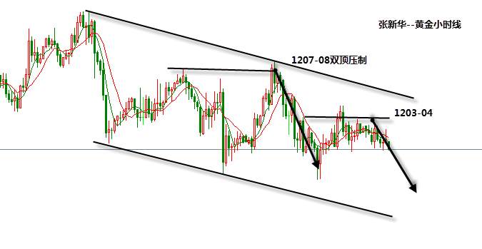 张新华：黄金继续看震荡下跌！