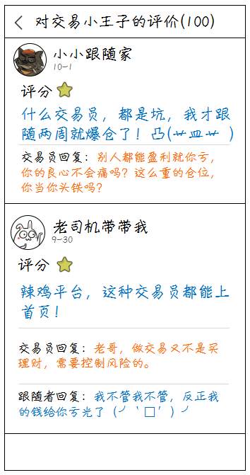 #英雄征集帖#第六发：关于交易员评价的探讨