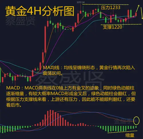 蔡盛贤：黄金10.19黄金震荡区间修正，后市看这个位置入场