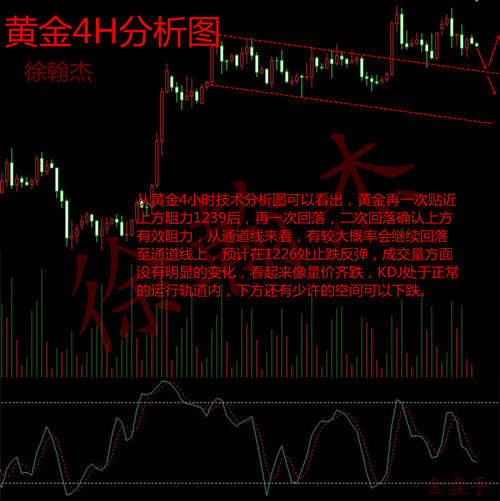 徐翰杰：黄金10.26黄金冲高回落，多空激烈争夺