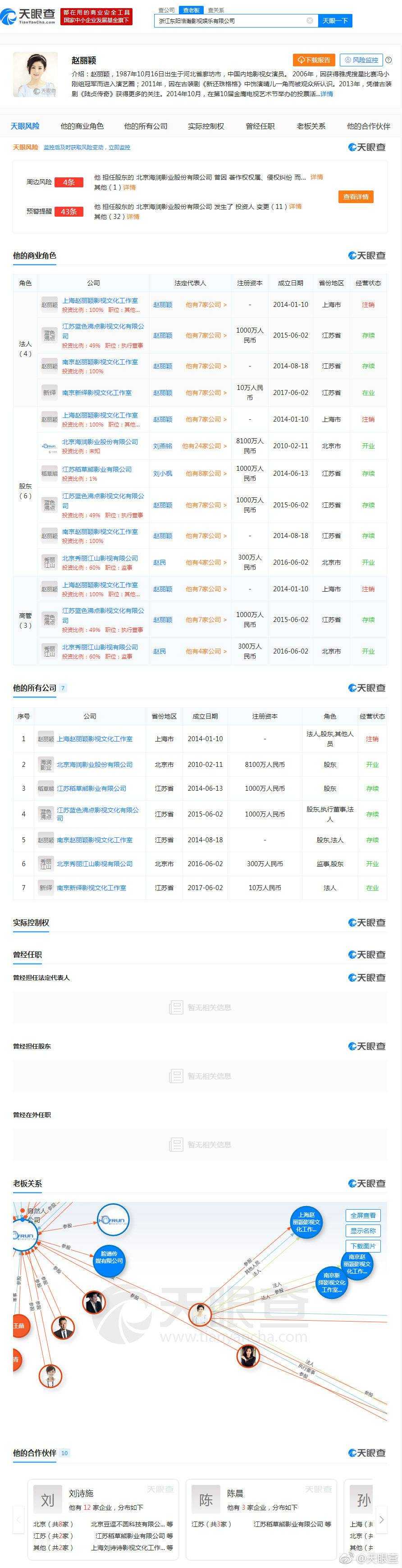 赵丽颖+冯绍峰=两家上市公司合并。