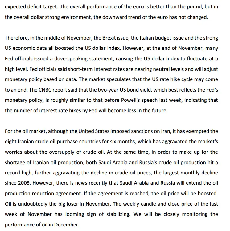OzSinoFund Monthly Disclosure Statement