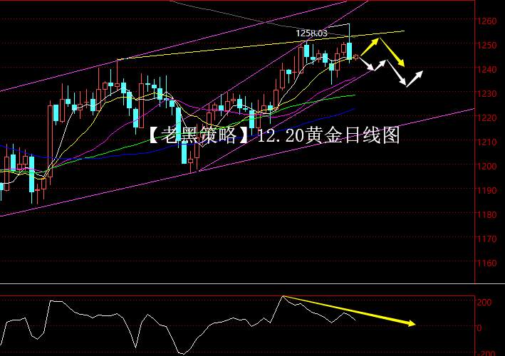 【老黑策略】12.20黄金操盘策略