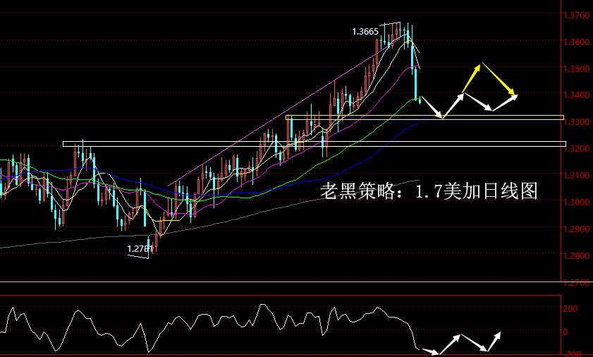 老黑策略：1.7外汇策略分析