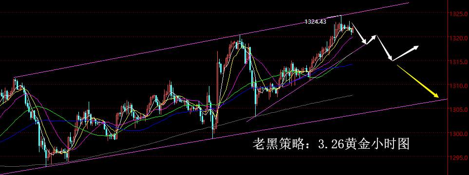 老黑策略：3.26黄金分析策略