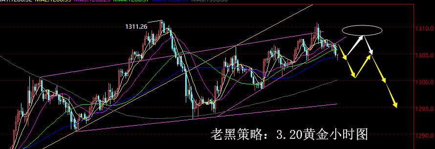 老黑策略：3.20黄金分析策略